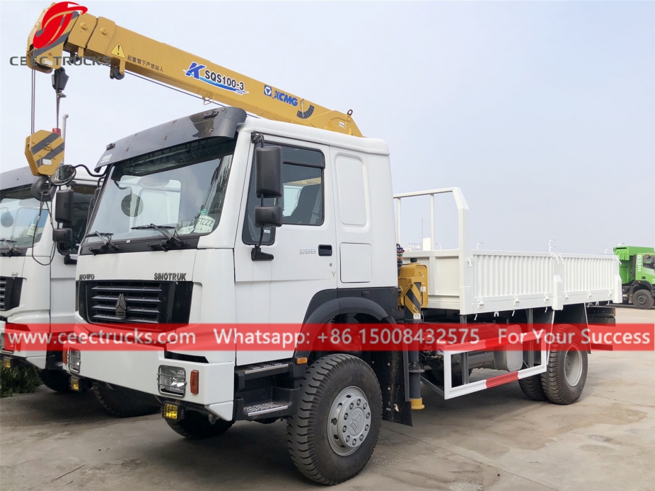 4Tons Telescopic Crane Truck HOWO