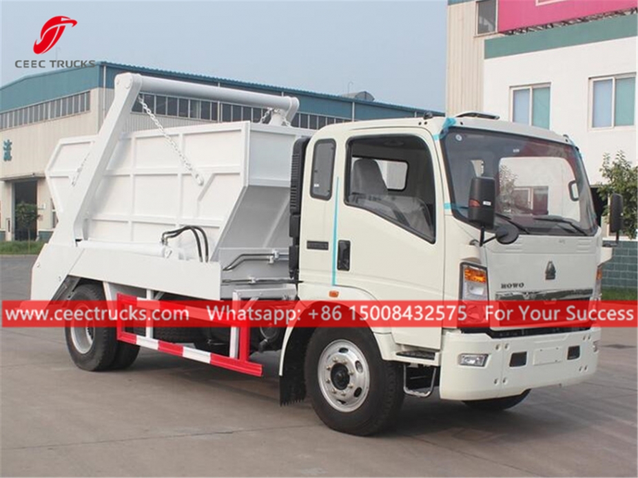 8CBM Skip Lift Garbage Truck HOWO