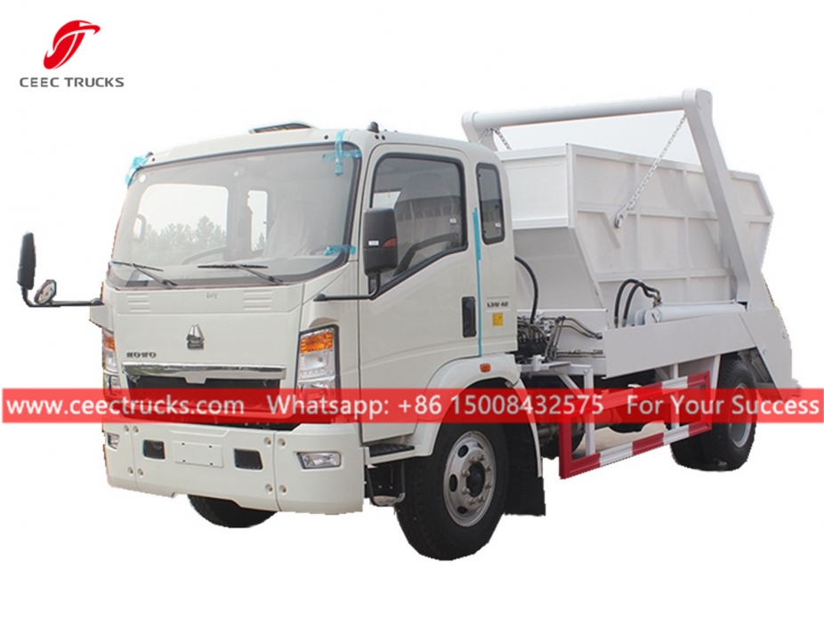 8CBM Skip Lift Garbage Truck HOWO