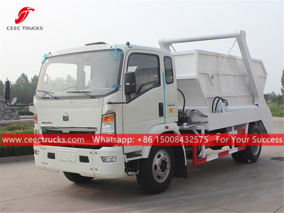 8CBM Skip Lift Garbage Truck HOWO