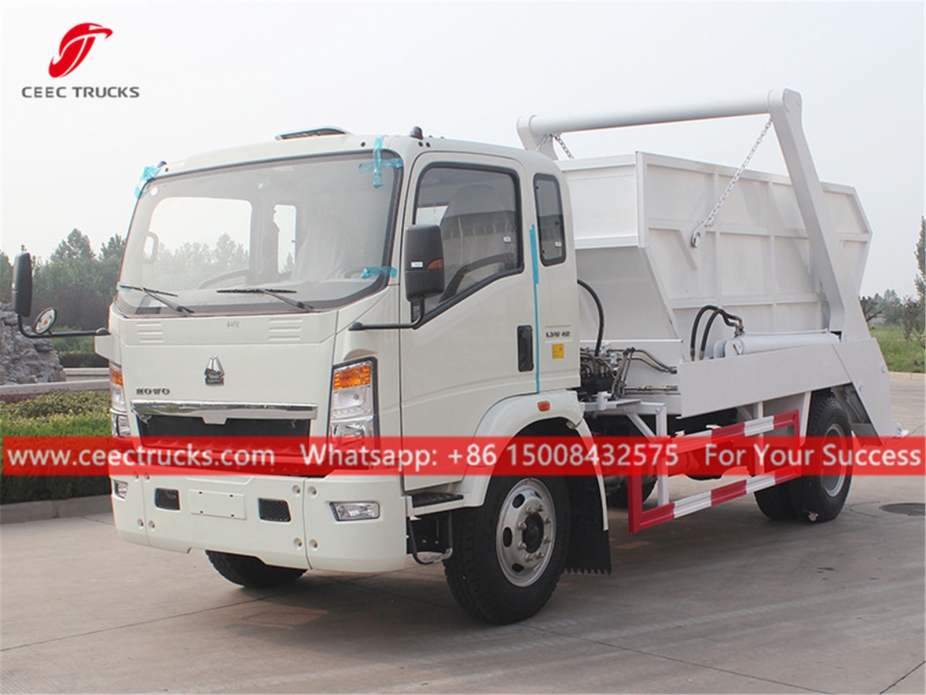 8CBM Skip Lift Garbage Truck HOWO