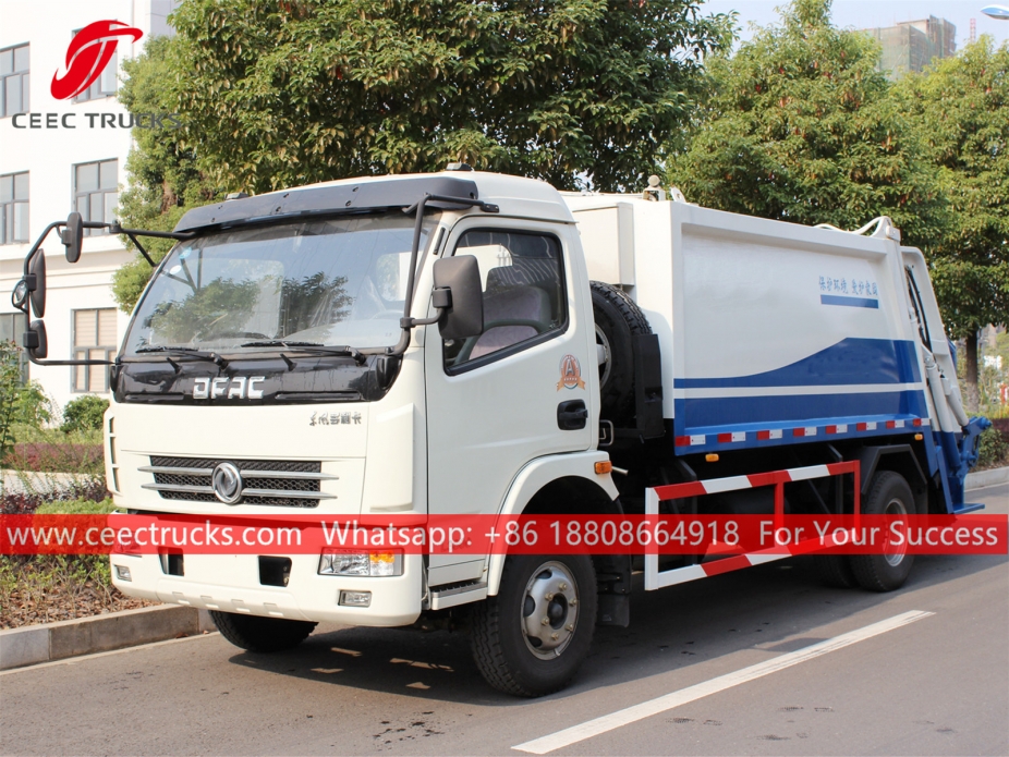 7CBM Rear Loader Compactor Dongfeng