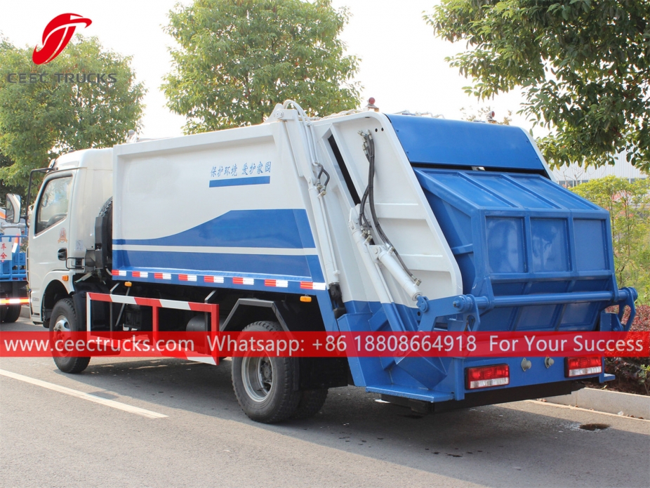 7CBM Rear Loader Compactor Dongfeng