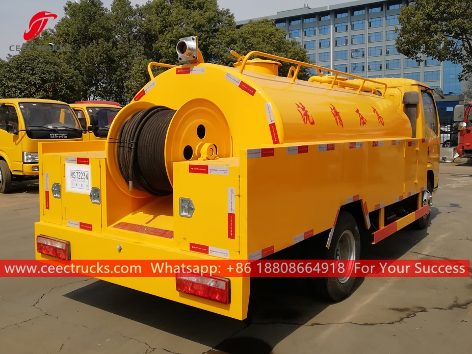 4CBM Sewer Jetting Truck DONGFENG