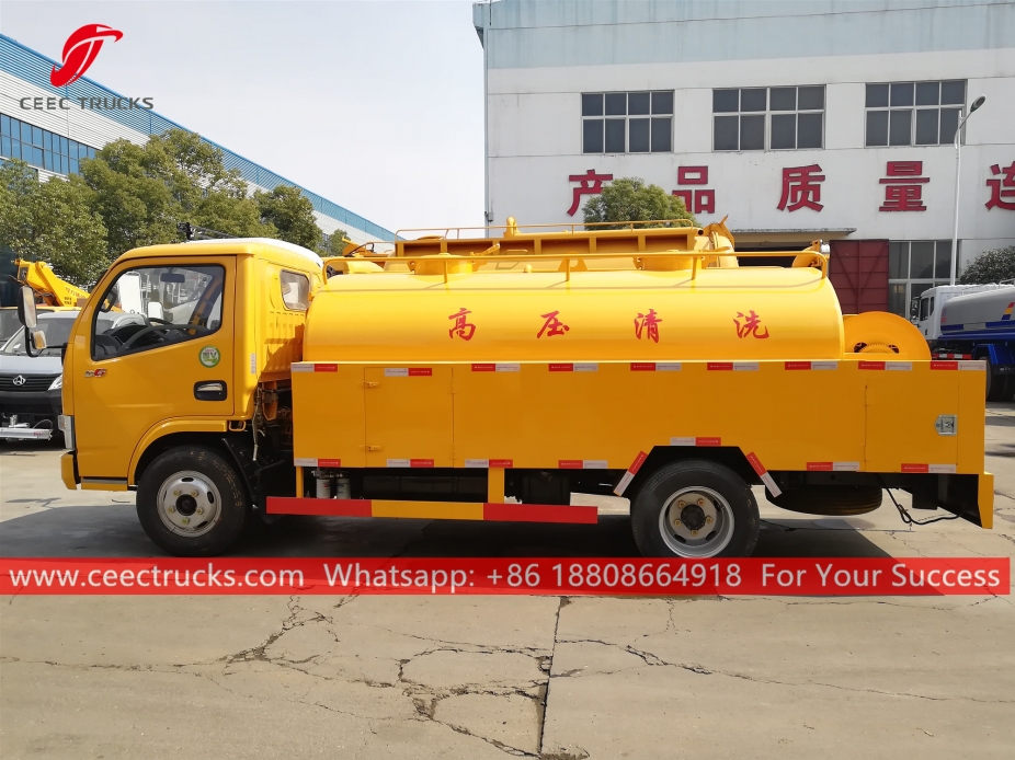 4CBM Sewer Jetting Truck DONGFENG