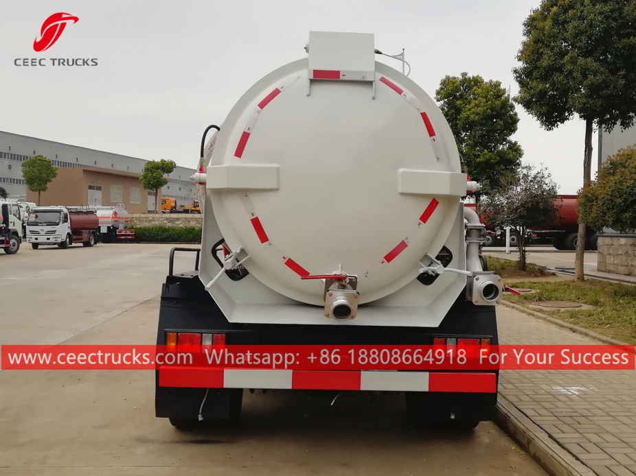 8,000 Liter ng Sewage Suction Tanker Truck DONGFENG