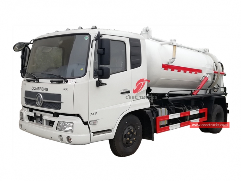 8,000 Liter ng Sewage Suction Tanker Truck DONGFENG