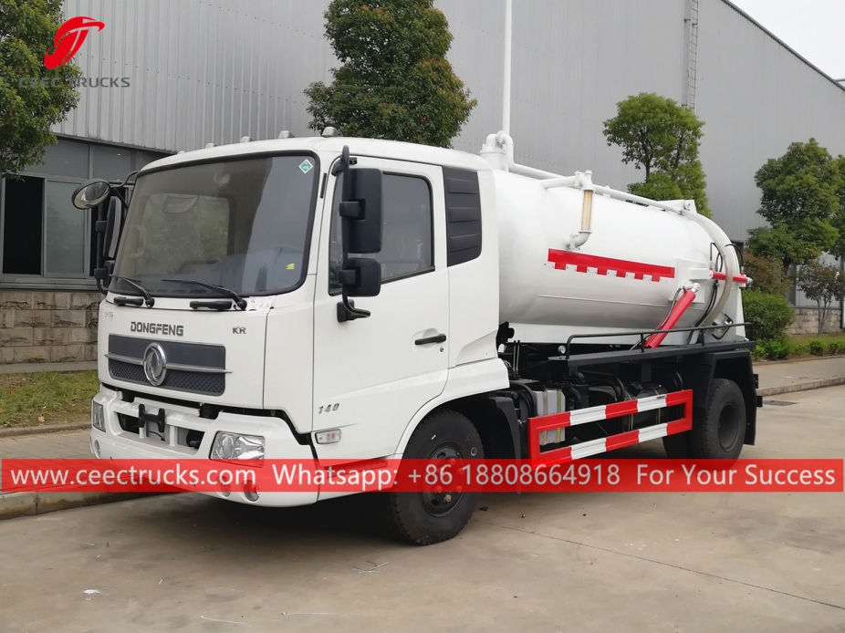 8,000 Liter ng Sewage Suction Tanker Truck DONGFENG