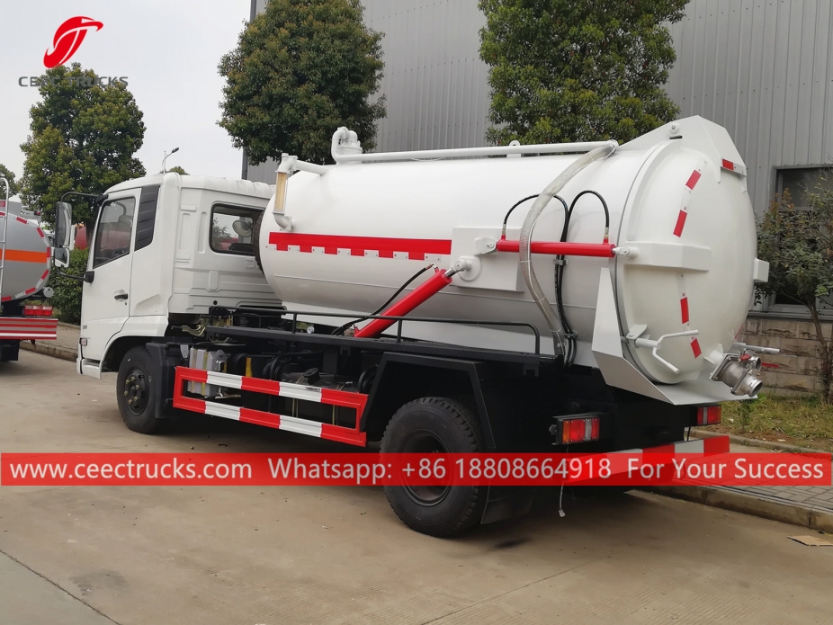 8,000 Liter ng Sewage Suction Tanker Truck DONGFENG