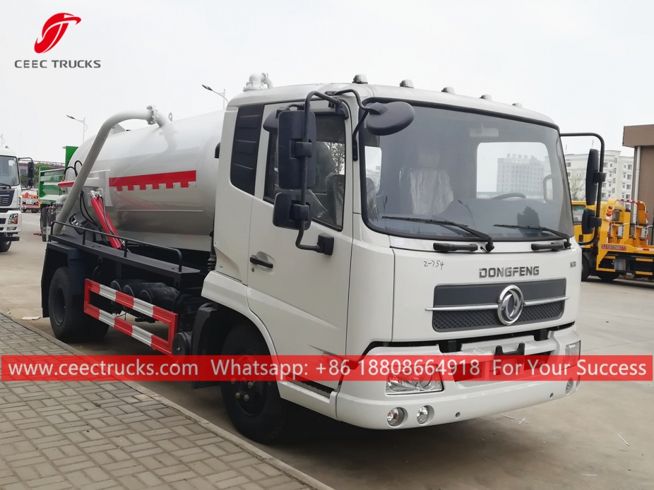 8,000 Liter ng Sewage Suction Tanker Truck DONGFENG