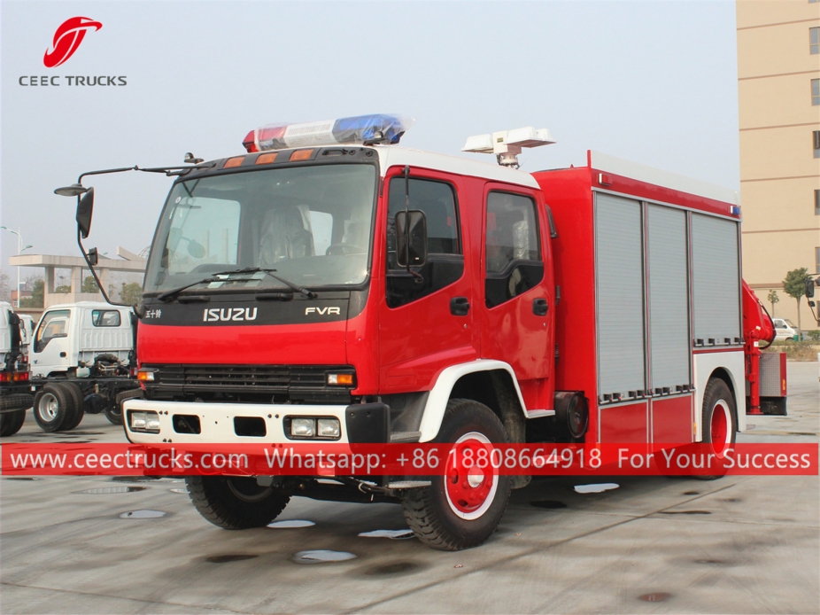 ISUZU FVR Rescue Truck na May Crane