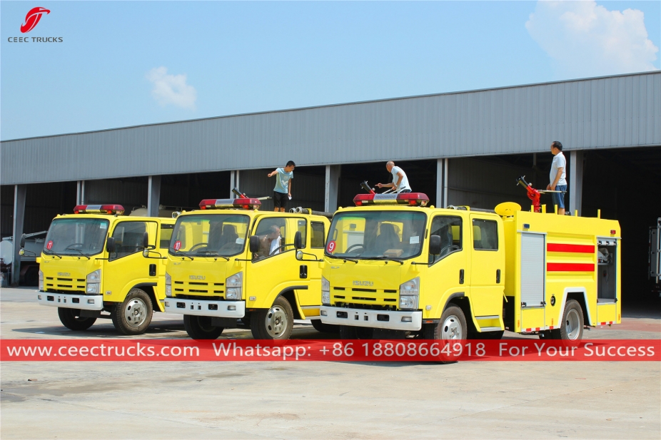 ISUZU 4+1CBM Water-foam Fire Fighting Truck