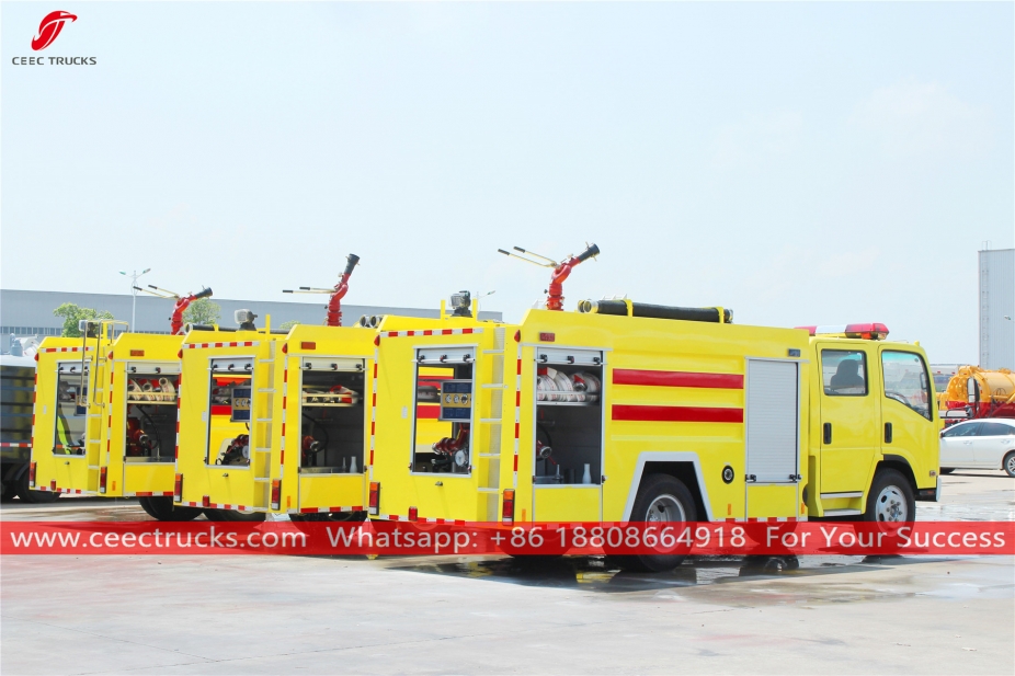 ISUZU 4+1CBM Water-foam Fire Fighting Truck