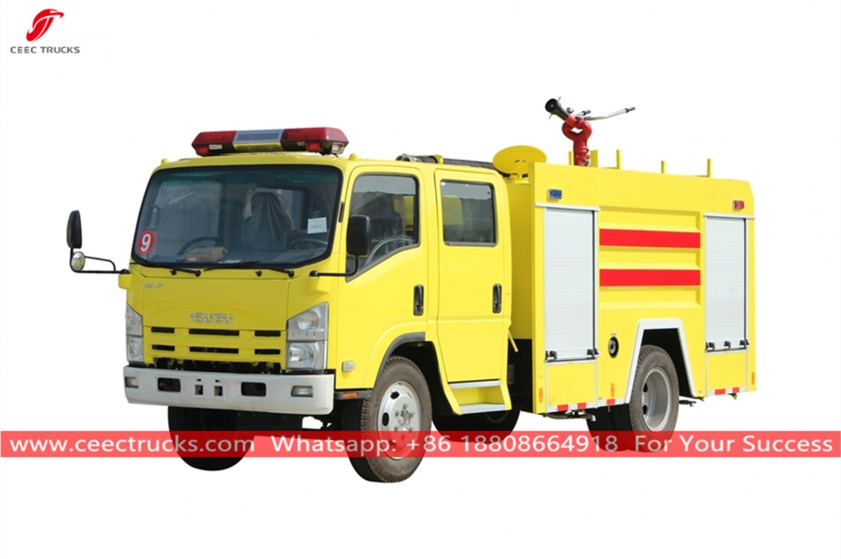 ISUZU 4+1CBM Water-foam Fire Fighting Truck