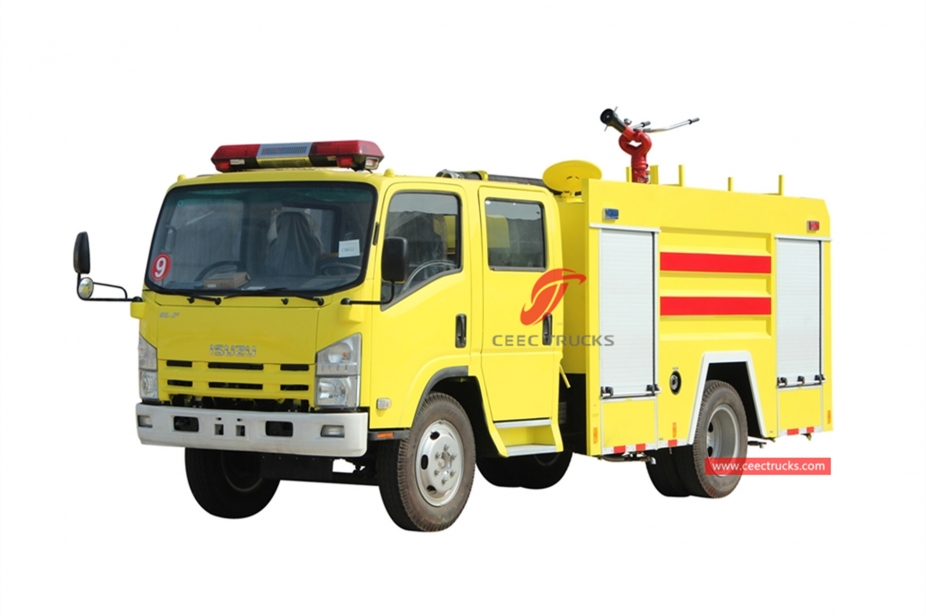 ISUZU 4+1CBM Water-foam Fire Fighting Truck