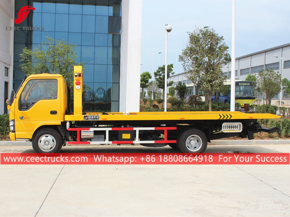 3Tons Flatbed towing truck na ISUZU