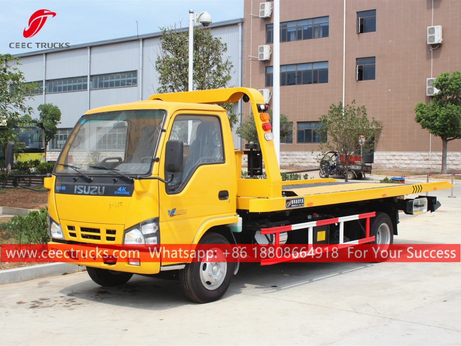 3Tons Flatbed towing truck na ISUZU