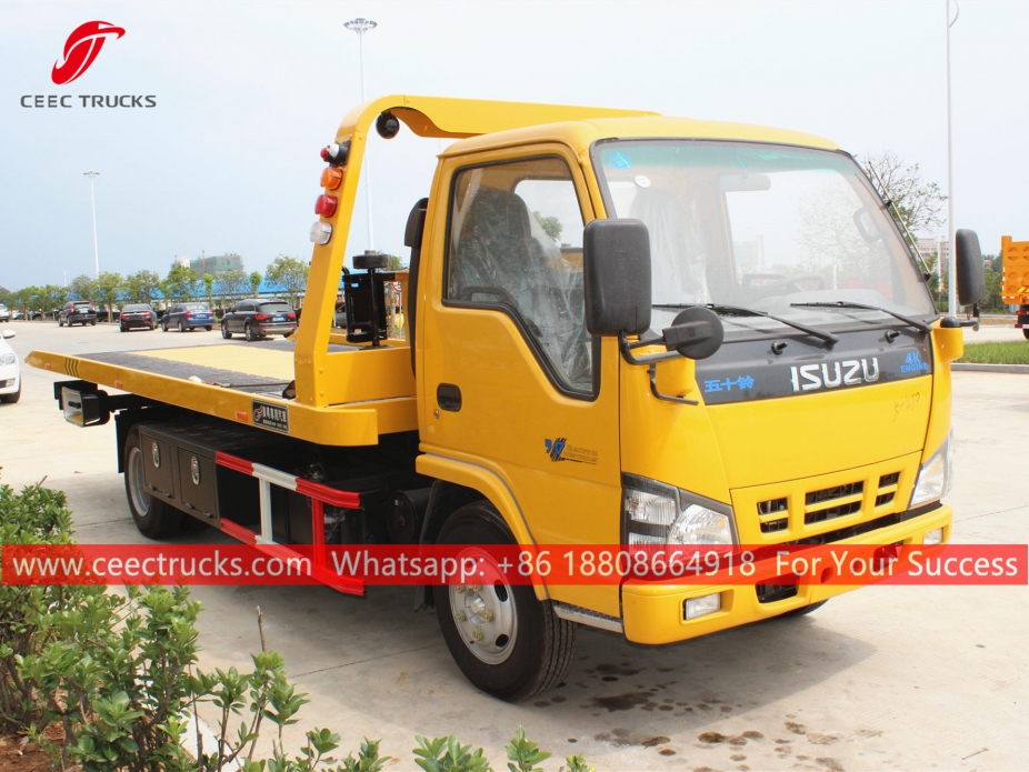 3Tons Flatbed towing truck na ISUZU