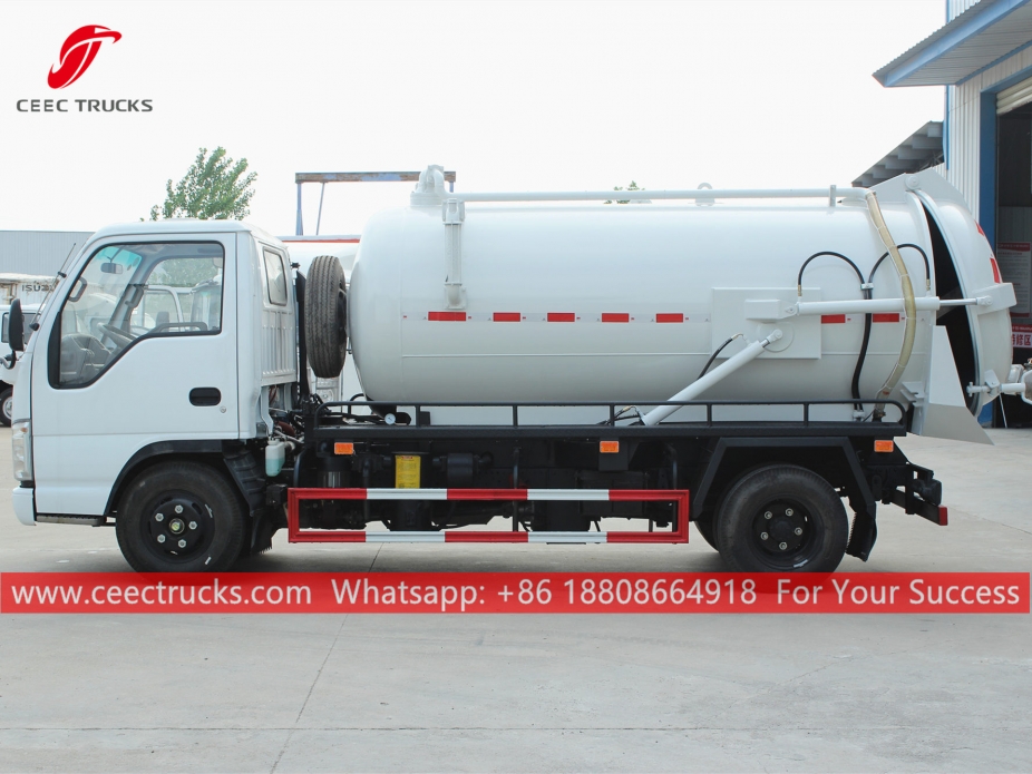 4,000 Liter na Vacuum Sewage Truck ISUZU