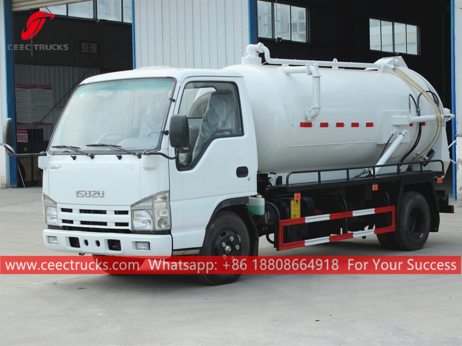 4,000 Liter na Vacuum Sewage Truck ISUZU