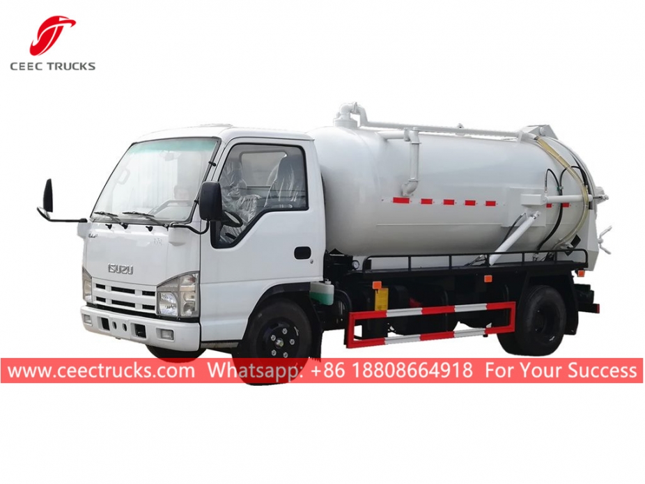 4,000 Liter na Vacuum Sewage Truck ISUZU