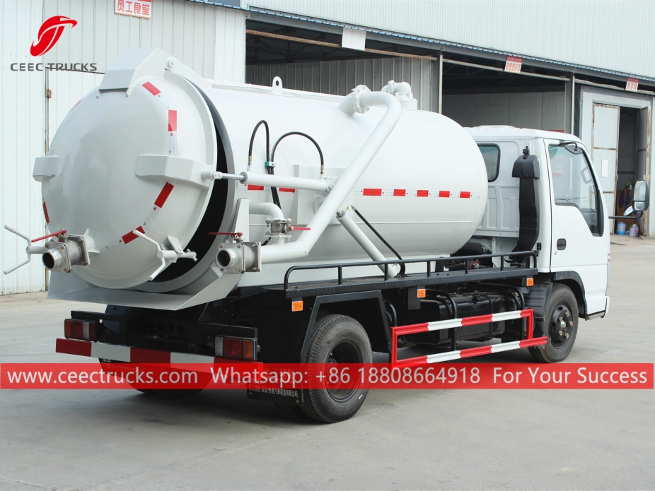 4,000 Liter na Vacuum Sewage Truck ISUZU