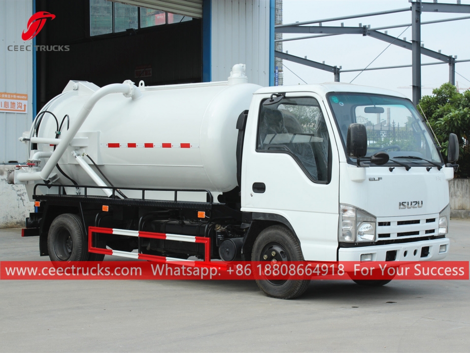 4,000 Liter na Vacuum Sewage Truck ISUZU