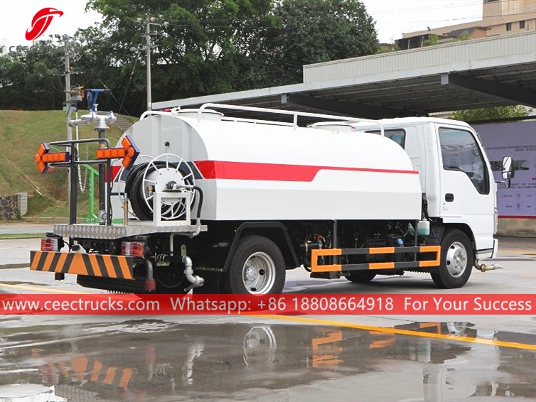 ISUZU 4CBM Water bowser na may high pressure hose