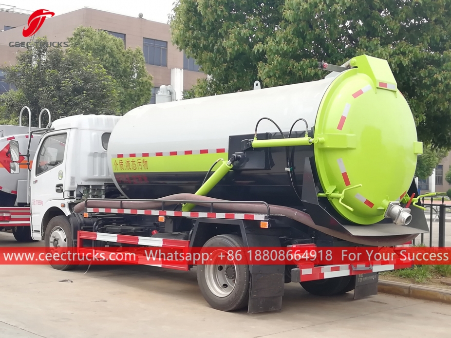 8,000 Liter ng Vacuum Sewage Suction Truck DONGFENG