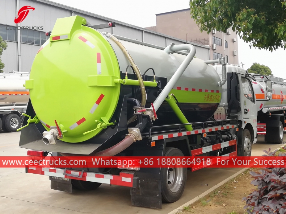 8,000 Liter ng Vacuum Sewage Suction Truck DONGFENG