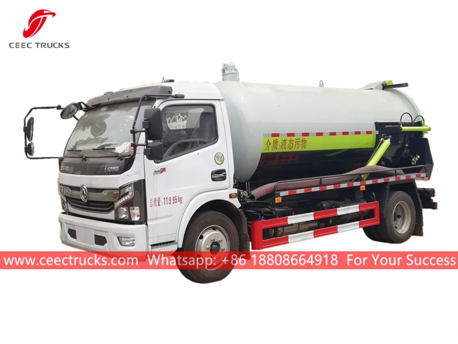 8,000 Liter ng Vacuum Sewage Suction Truck DONGFENG