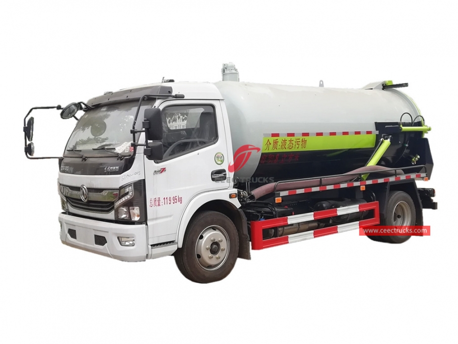 8,000 Liter ng Vacuum Sewage Suction Truck DONGFENG