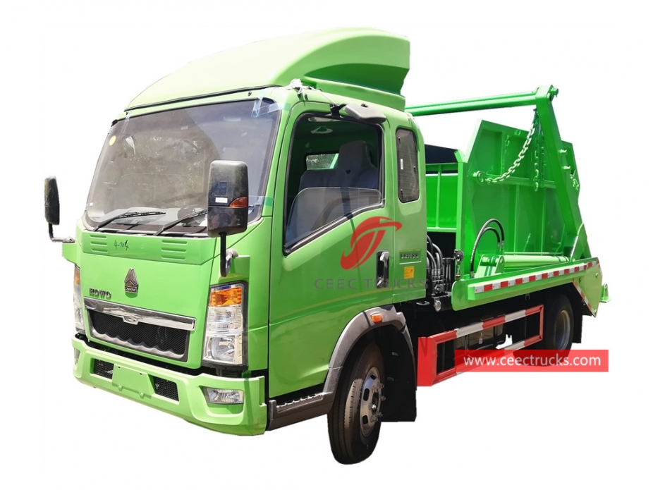 6CBM Swing arm garbage truck HOWO