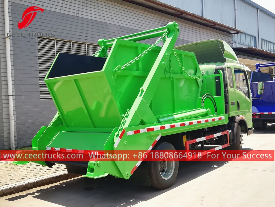 6CBM Swing arm garbage truck HOWO