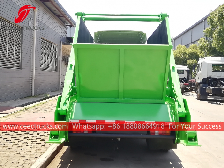 6CBM Swing arm garbage truck HOWO