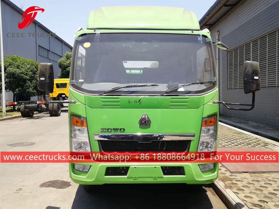 6CBM Swing arm garbage truck HOWO