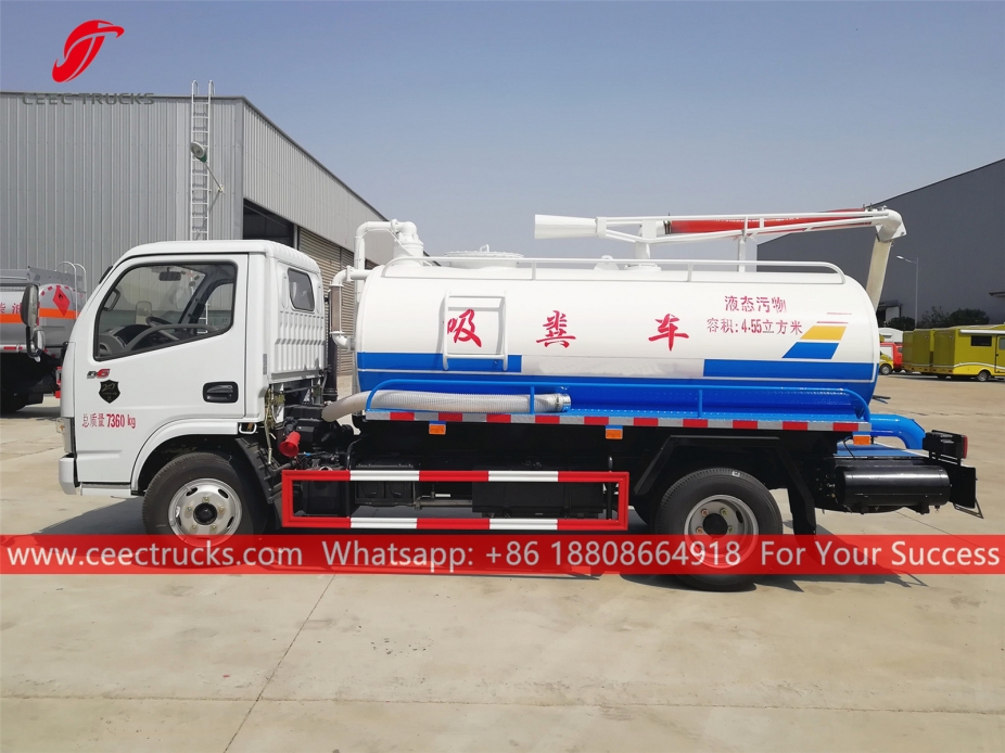 4,500 Litro Septic Suction Truck DongFeng