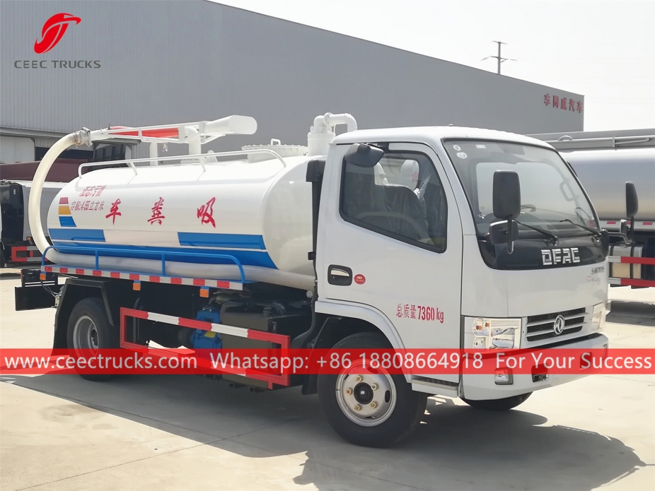 4,500 Litro Septic Suction Truck DongFeng