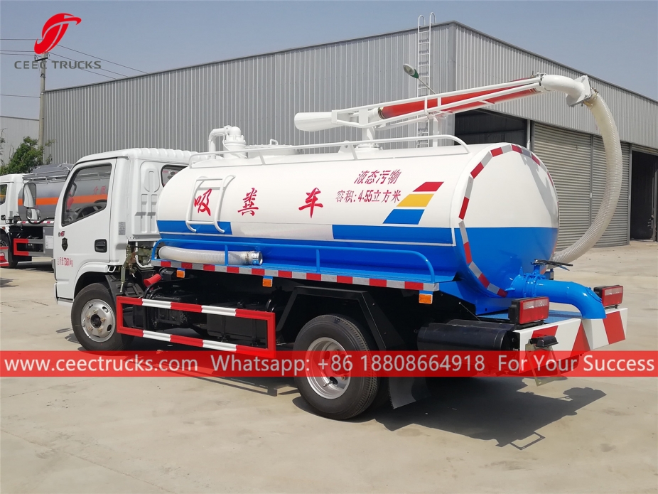 4,500 Litro Septic Suction Truck DongFeng