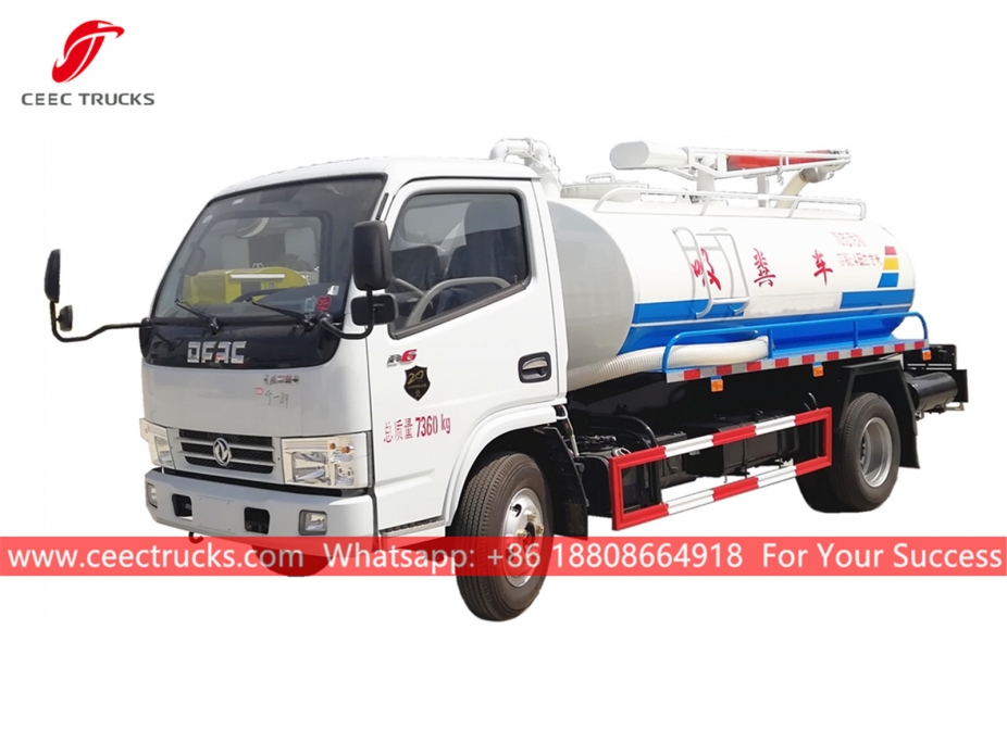 4,500 Litro Septic Suction Truck DongFeng