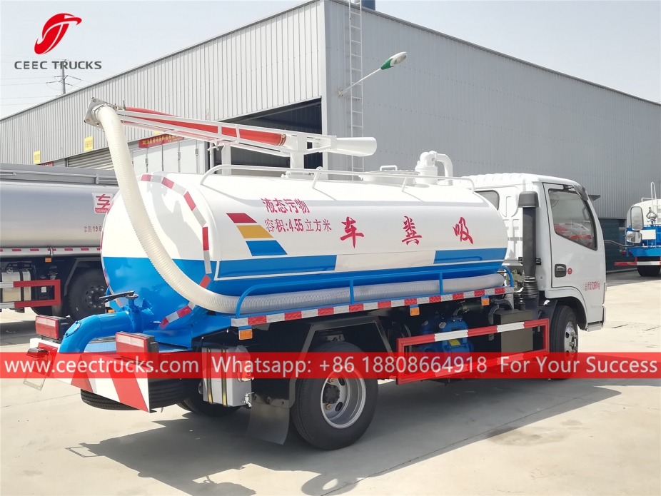 4,500 Litro Septic Suction Truck DongFeng