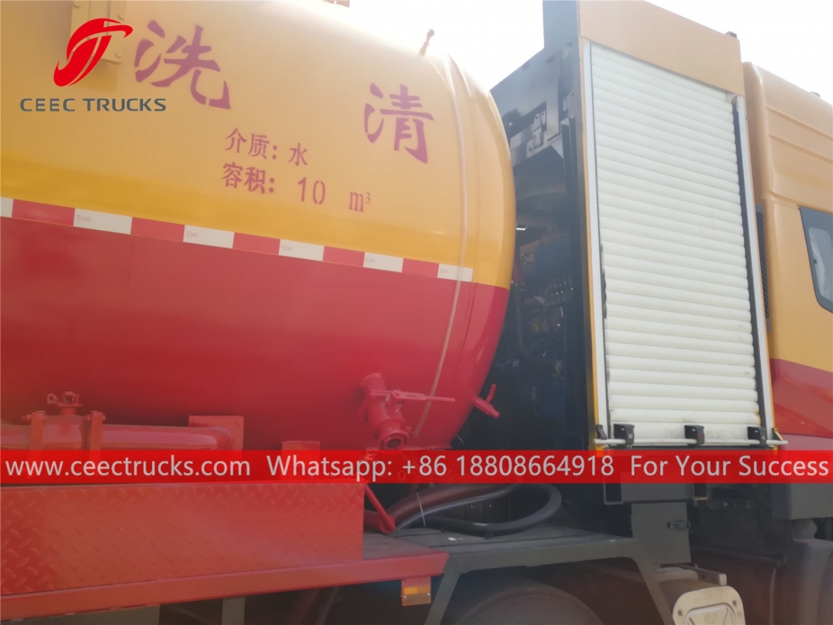 10+18 CBM Combined Jetting Vacuum Truck DONGFENG