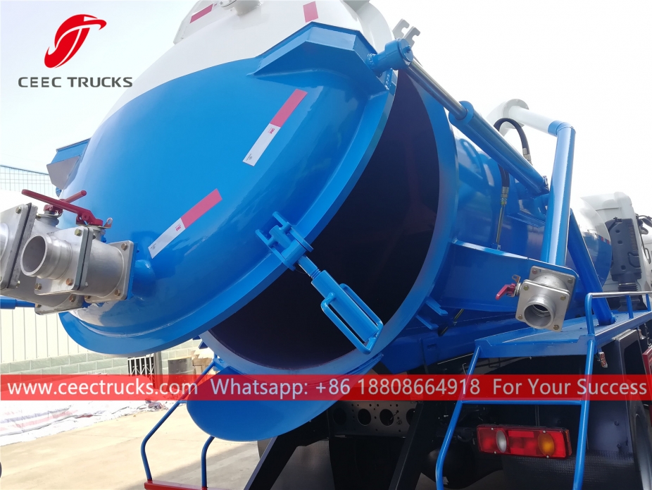 10CBM Vacuum Sewage Tank Truck DONGFENG