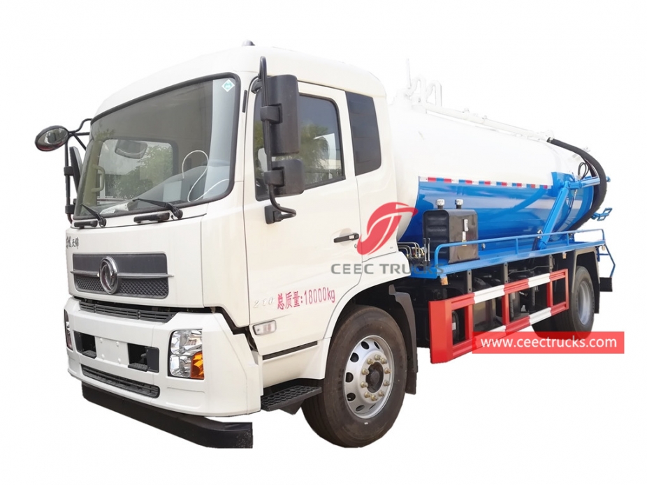 10CBM Vacuum Sewage Tank Truck DONGFENG