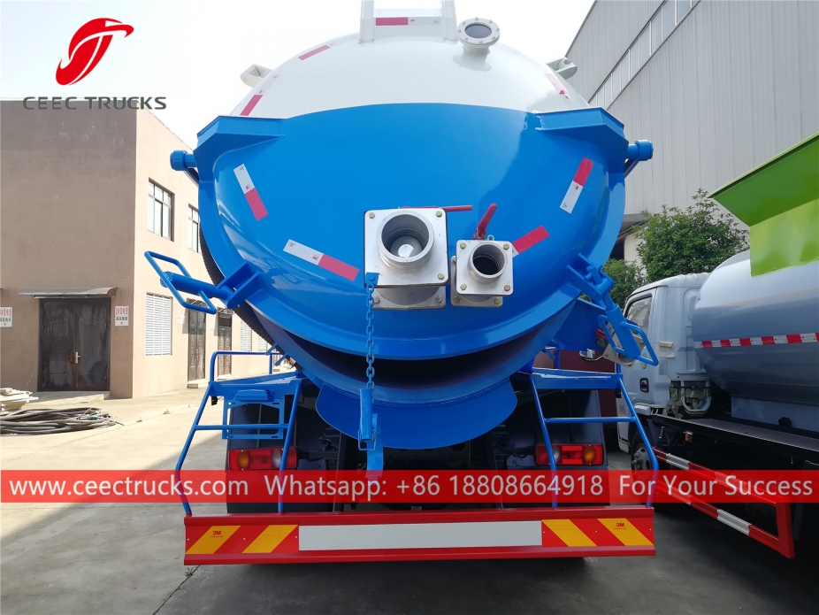 10CBM Vacuum Sewage Tank Truck DONGFENG