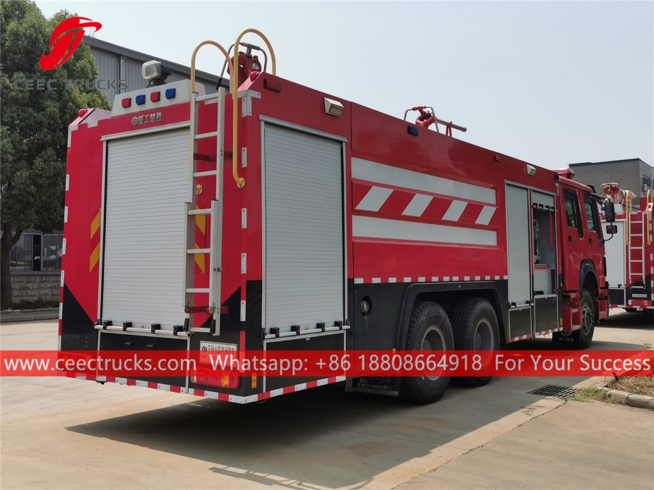 HOWO 10+2CBM Water-foam Fire Truck