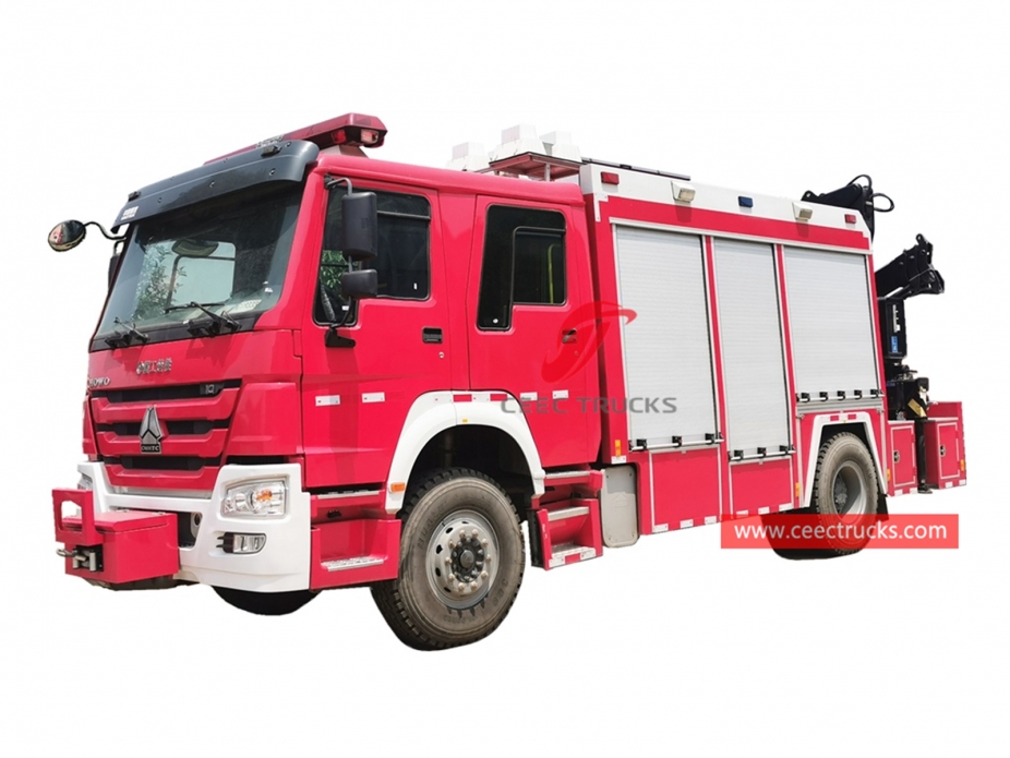 HOWO Emergency Rescue Fire Truck