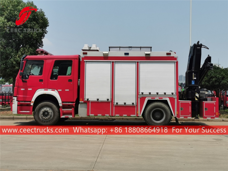 HOWO Emergency Rescue Fire Truck