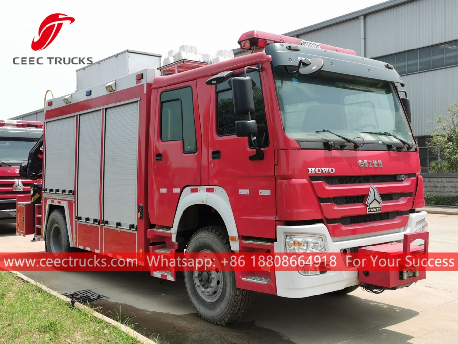 HOWO Emergency Rescue Fire Truck