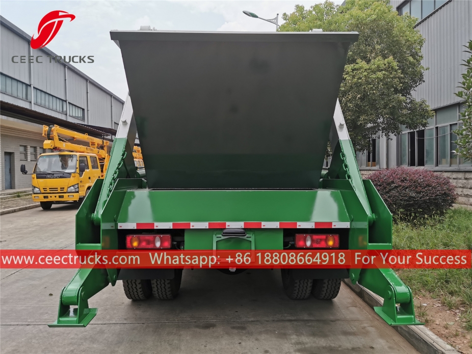 Dongfeng RHD Swing arm refuse truck
